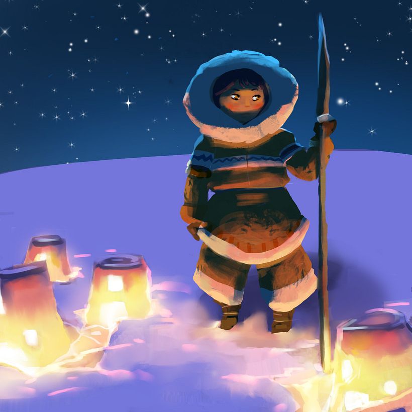 Proyecto INUIT LAURA curso: Principios de iluminación para pintura digital 1