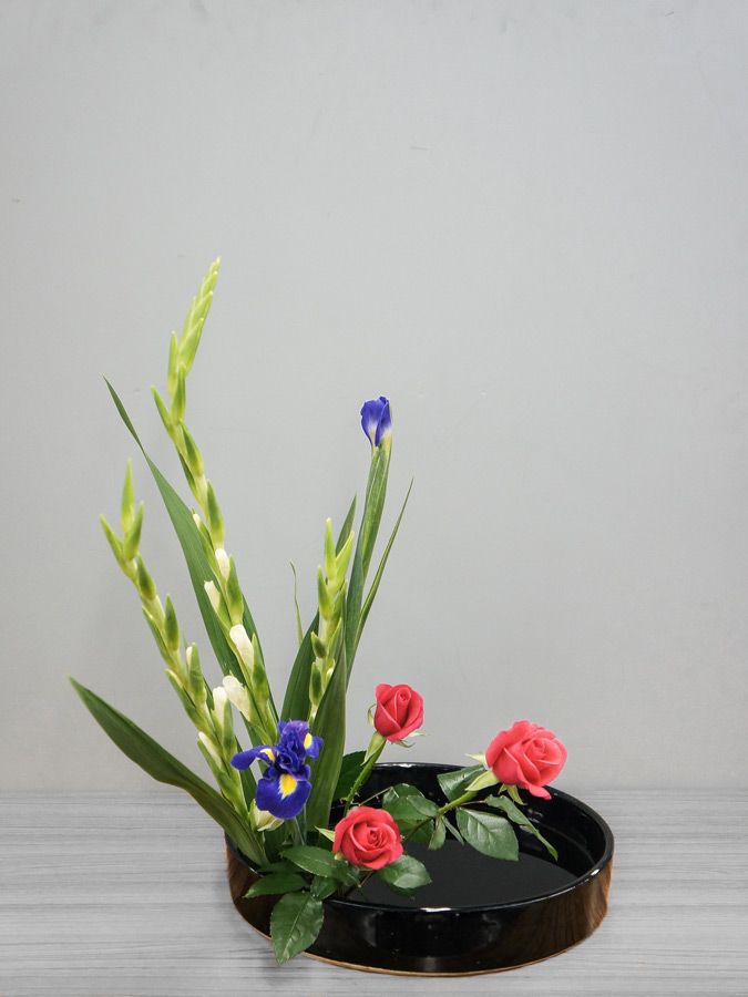 Moribana, Ikebana Ohara school, La Rochelle
