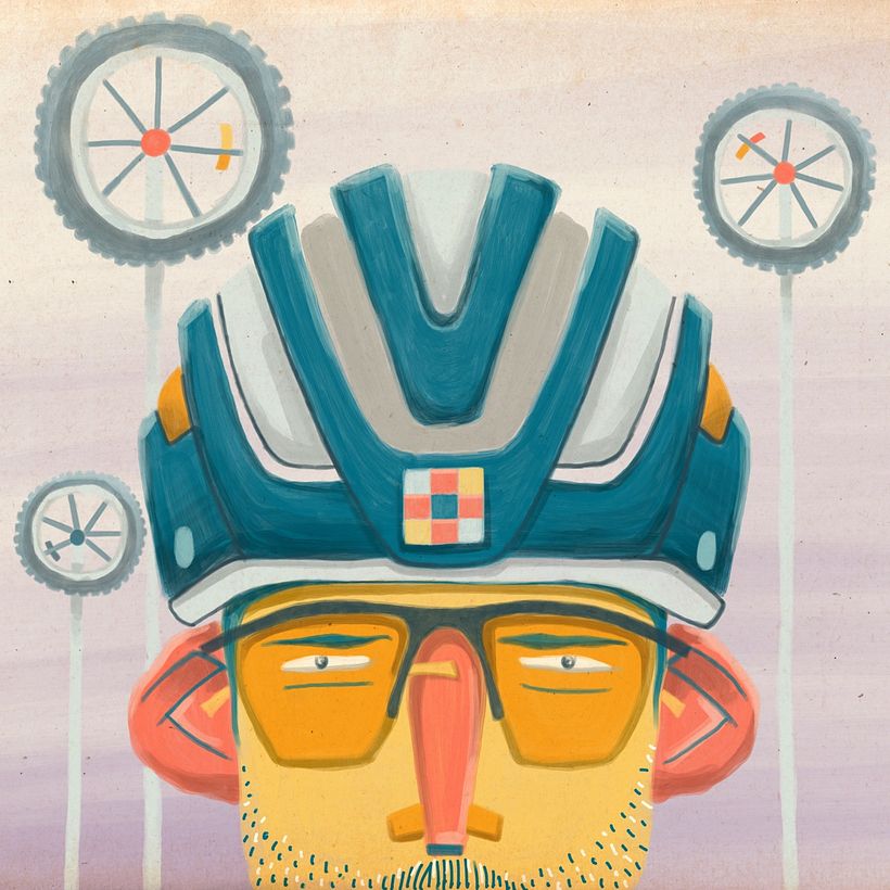 Illustration practice with Acrylic Painting Technique.