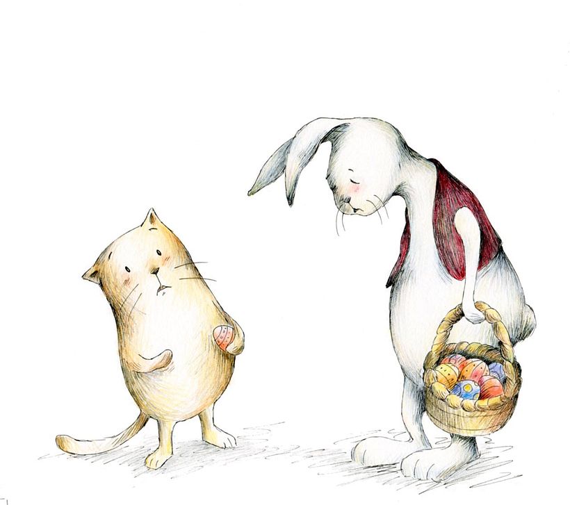 Here Comes the Easter Cat 1