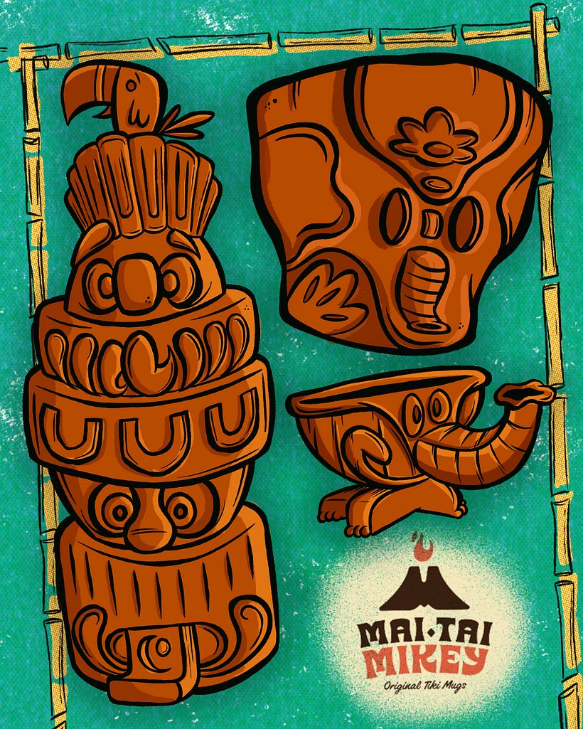 Mai Tai Mikey Tiki Mugs 1
