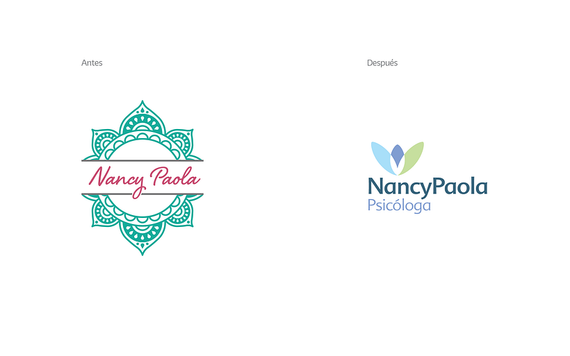 Comparativa de logotipos (Antes y después)