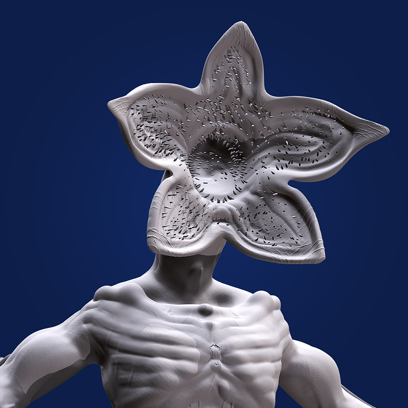 Mi Proyecto del curso: Modelado en ZBrush: del concept art a la criatura final DEMOGORGON -1