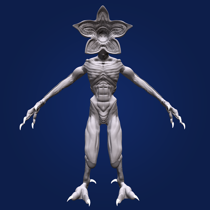 Mi Proyecto del curso: Modelado en ZBrush: del concept art a la criatura final DEMOGORGON 2