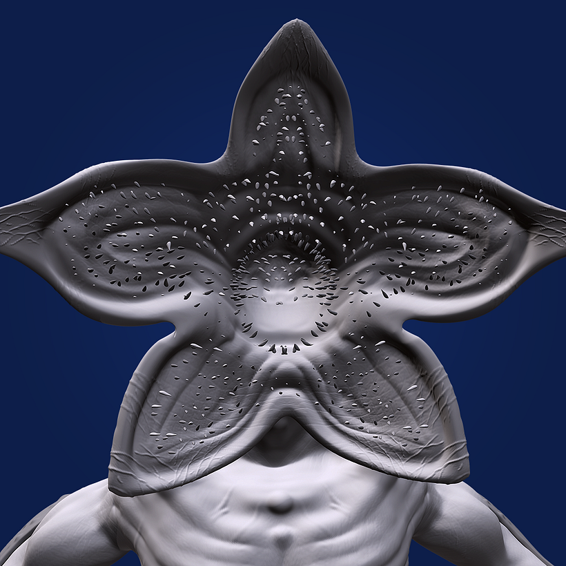 Mi Proyecto del curso: Modelado en ZBrush: del concept art a la criatura final DEMOGORGON 3