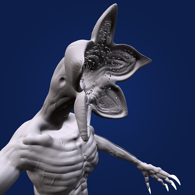 Mi Proyecto del curso: Modelado en ZBrush: del concept art a la criatura final DEMOGORGON 4