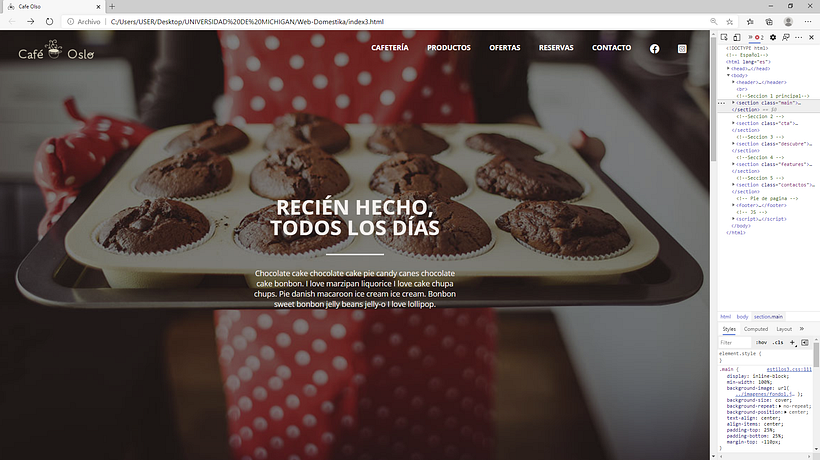 Mi Proyecto del curso: Introducción al Desarrollo Web Responsive con HTML y CSS 1