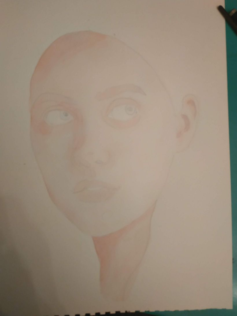 Retrato ilustrado en acuarela -1