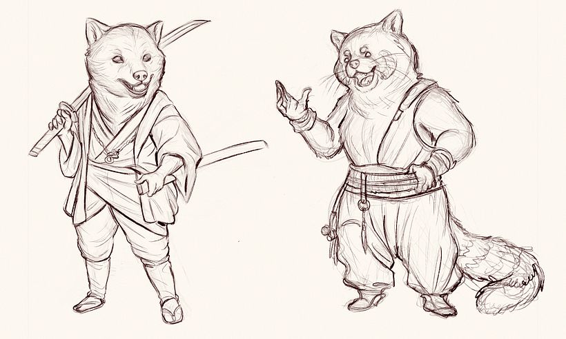 Character explorations  - Direção de arte