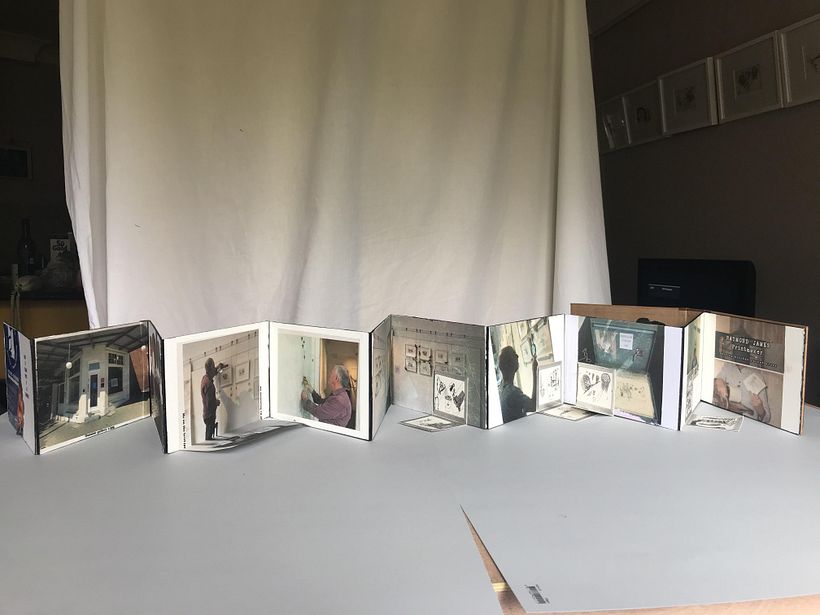 Fully open ( all photos printed on Wenzhou paper except final on right which is photocopied on paper)