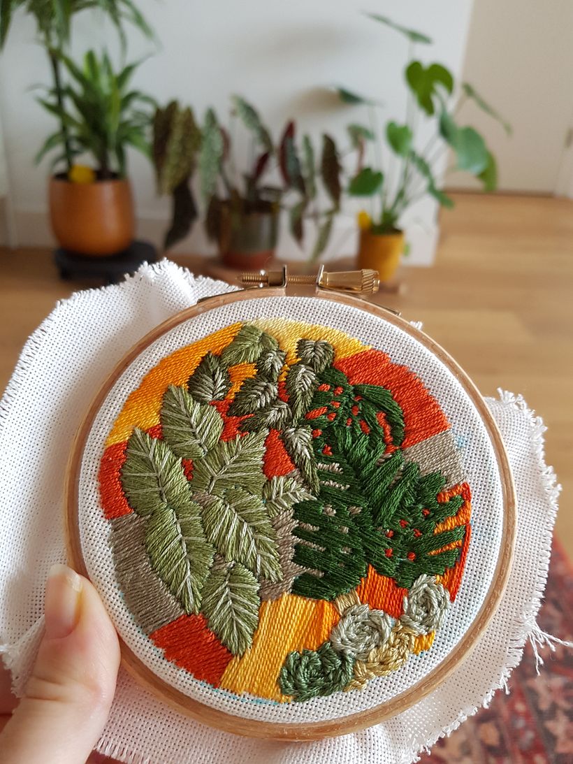My project in Introduction to Botanical Embroidery course 0