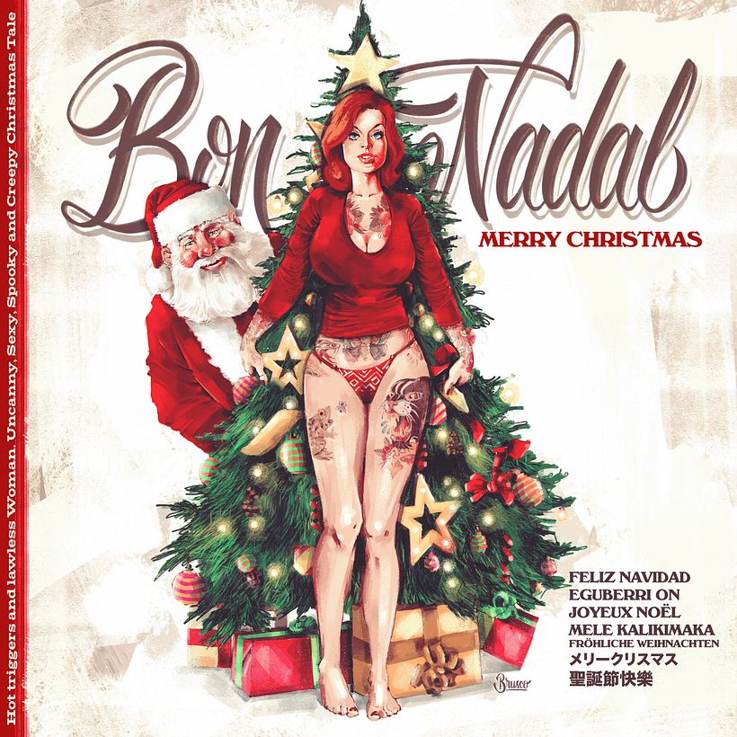 Esta es la pieza final con los textos y el lettering aplicado.