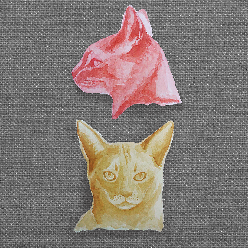 Experimental Watercolor Techniques - Layered Monochrome Colours -1