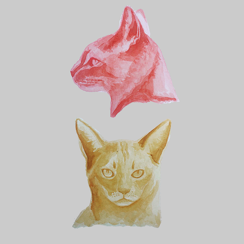 Experimental Watercolor Techniques - Layered Monochrome Colours 1