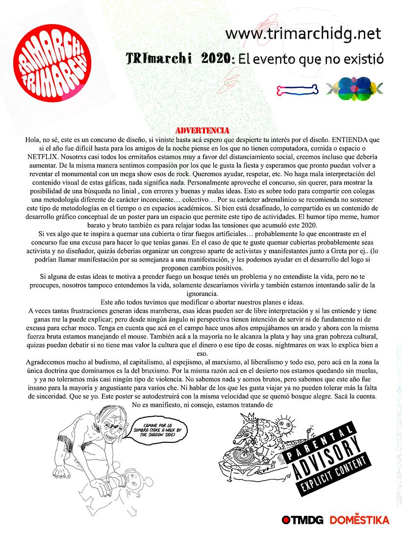 Concurso TRImarchi: Diseña el póster de la edición que no fue 0
