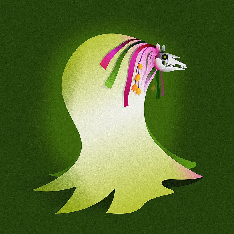 Mari Lwyd character from Wales