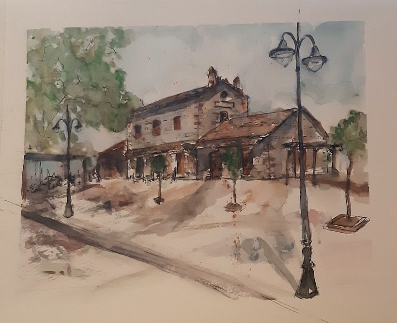 My project in Architectural Sketching with Watercolor and Ink course 0