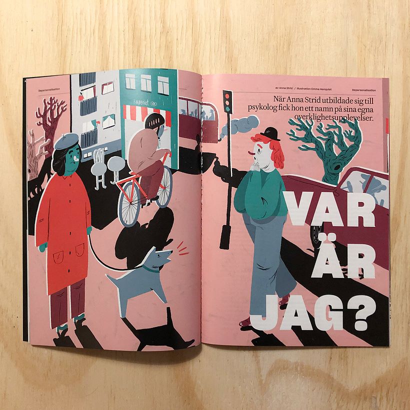 Editorial illustrations: Modern Psykologi - Traditional illustration