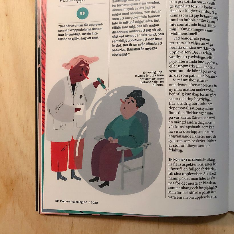Editorial illustrations: Modern Psykologi - Traditional illustration