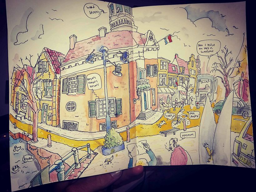 My project in Urban Sketching: Express Your World in a New Perspective course 3