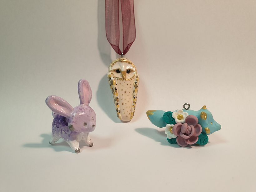 My project in Creating Jewelry with Polymer Clay course -1