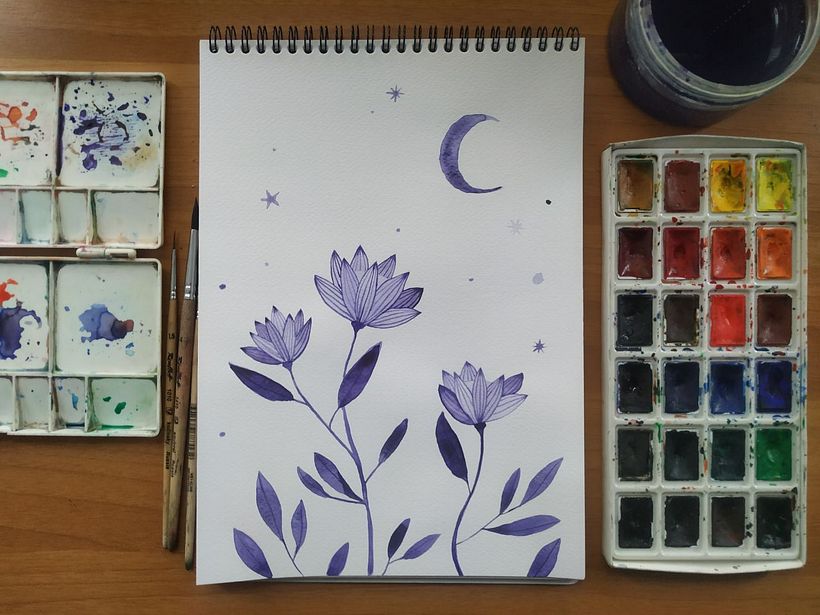 My project in Modern Watercolor Techniques course 1
