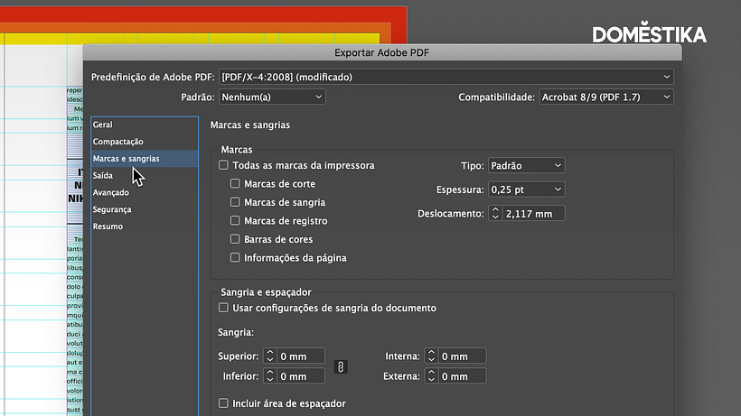 Tutorial InDesign: como criar um PDF para impressão 8