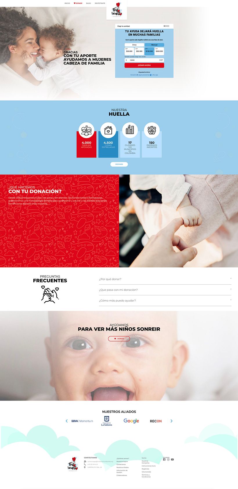 Plataforma de donaciones Fundación Fruto Bendito ( Estrategia )  0