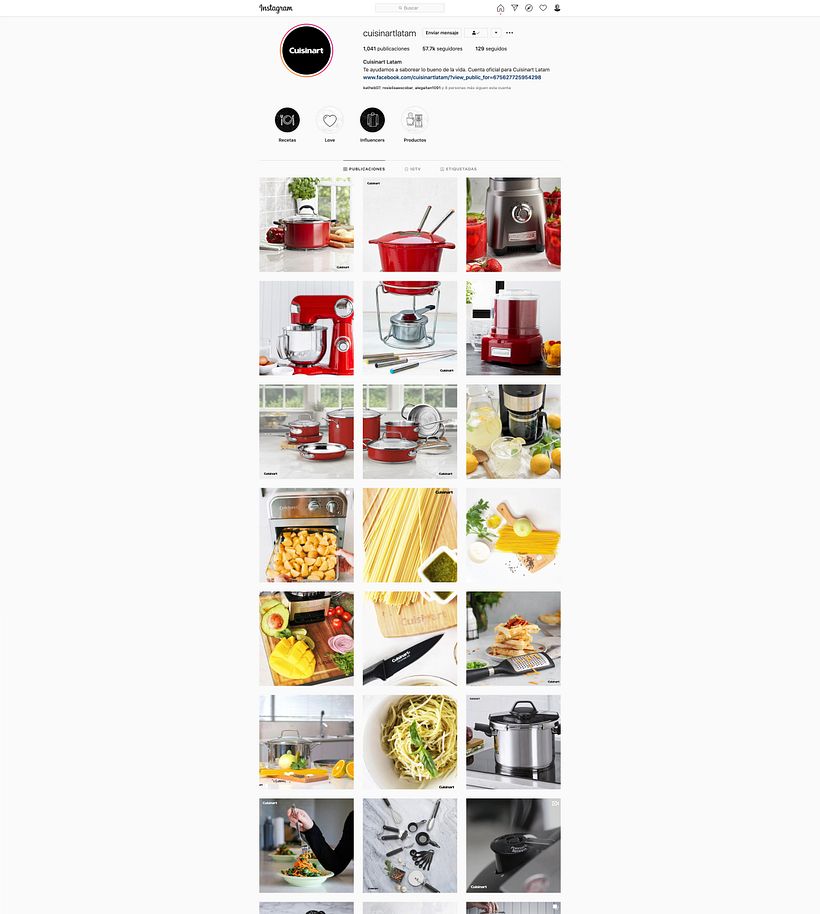 Social media Cuisinart Latam 0