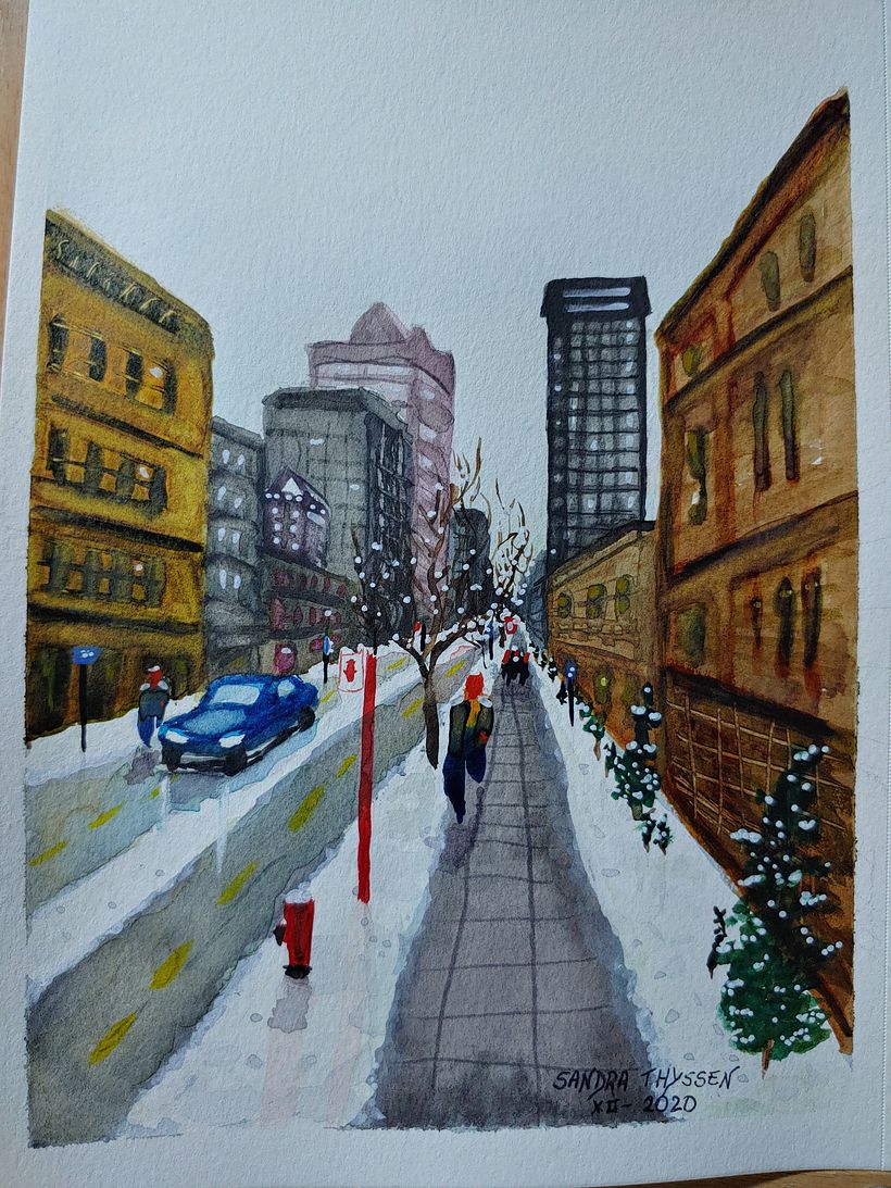 My project in Urban Landscapes in Watercolor course 1