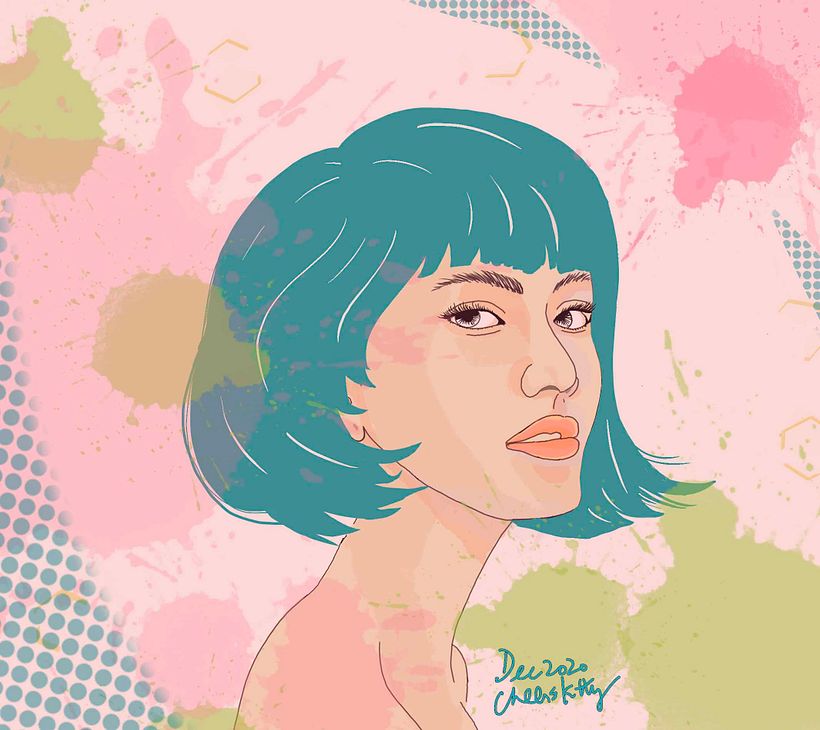 more portraits.  with my new brushes...