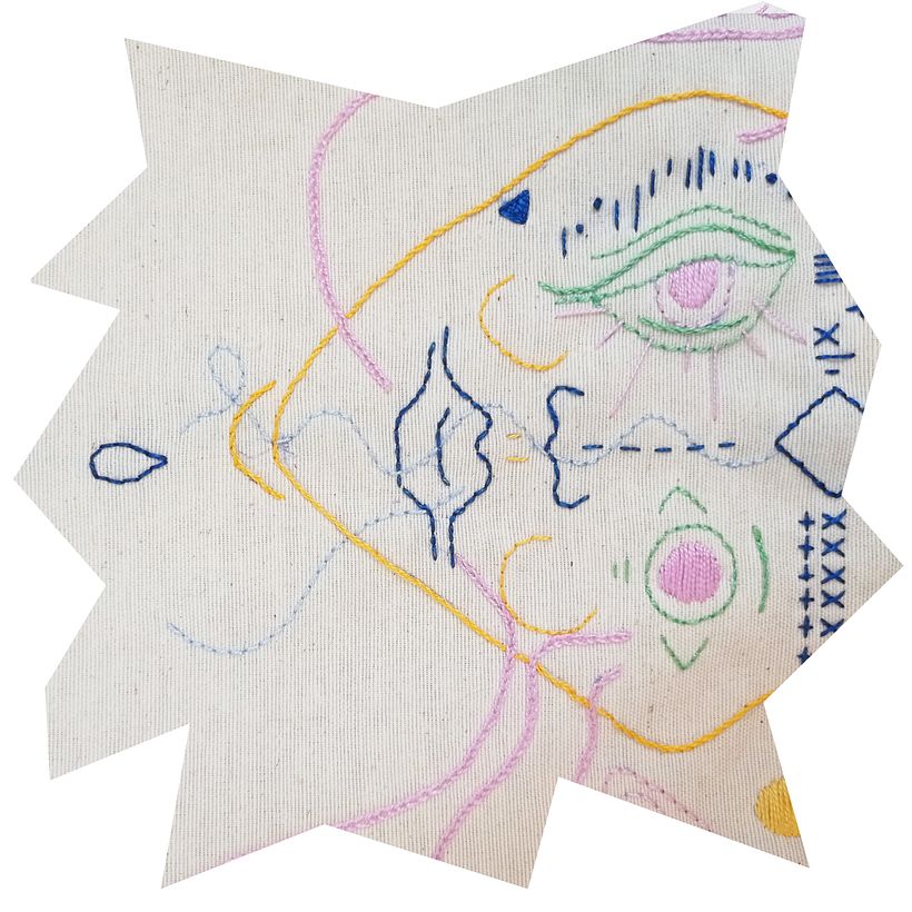 °-//bisectriz de un pensamiento \×∆ °totebag bordada a mano × 2