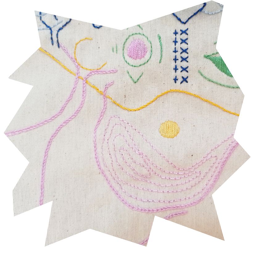 °-//bisectriz de un pensamiento \×∆ °totebag bordada a mano × 3