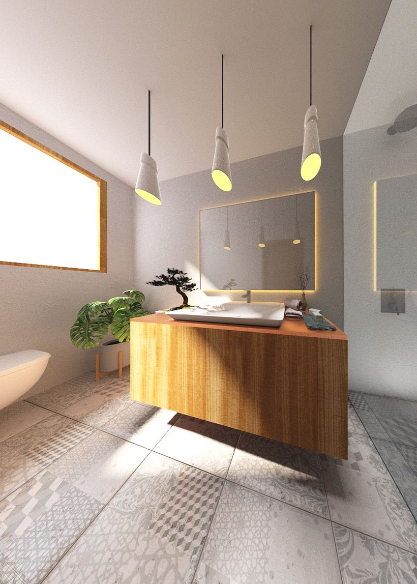 My project in Architectural Visualization with V-Ray Next for SketchUp course -1