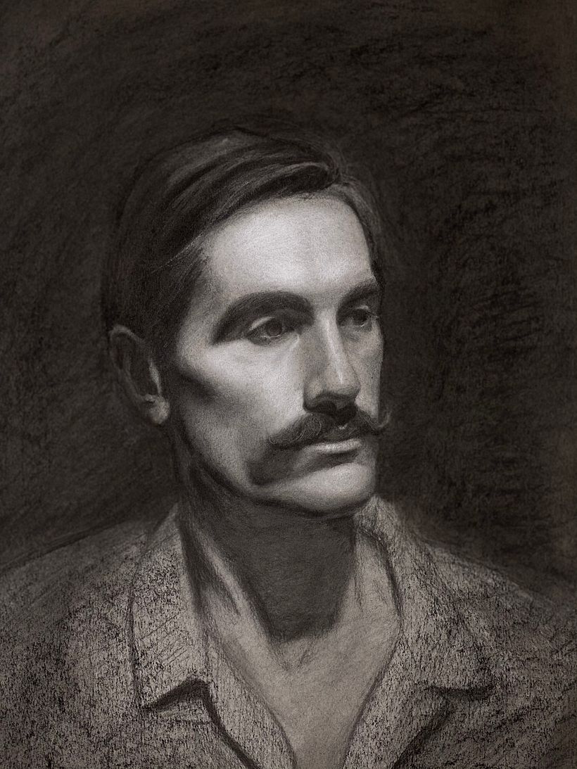 Mi Proyecto del curso: Retrato realista al carboncillo 2