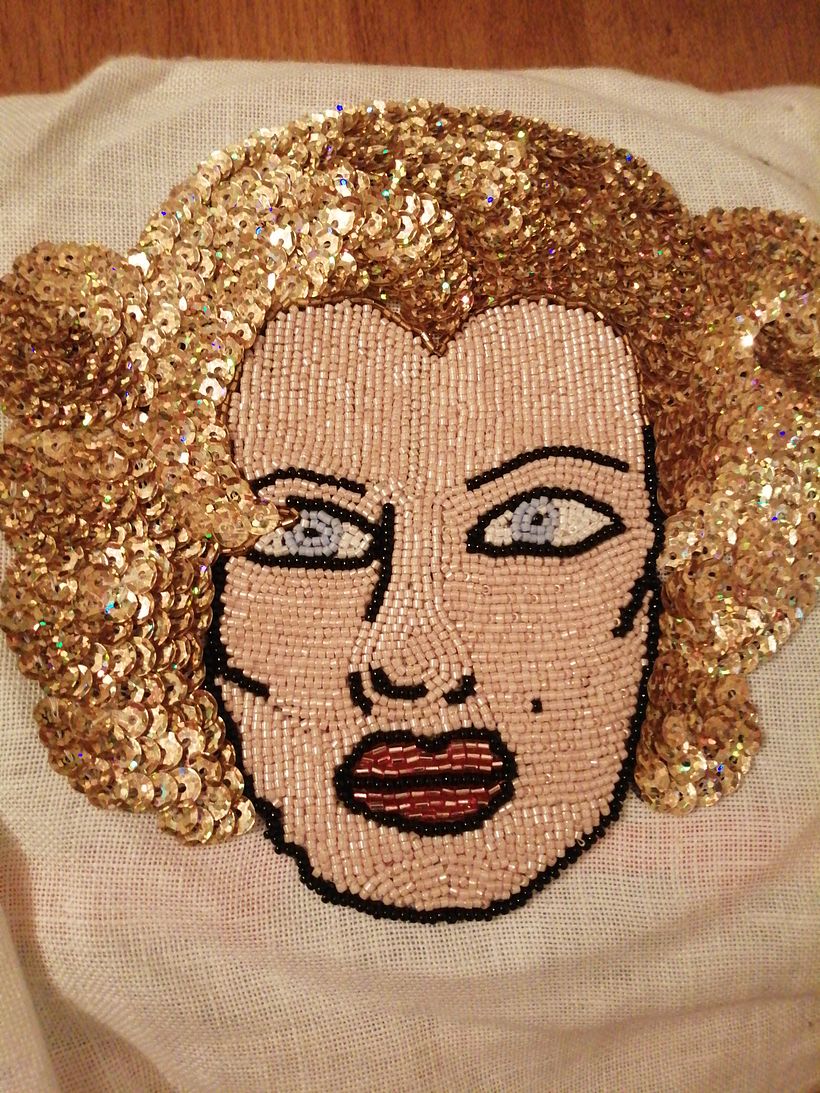 My project in Beaded Embroidery Portraits course 0