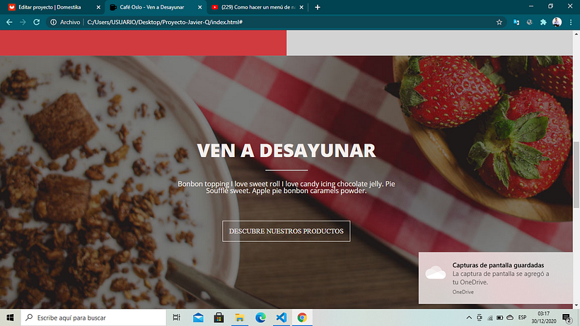 Mi Proyecto del curso: Introducción al Desarrollo Web Responsive con HTML y CSS 2
