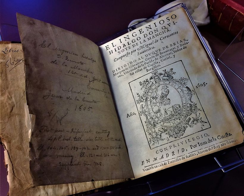 Don Quijote de la Mancha de Miguel de Cervantes, escrito en 1605 