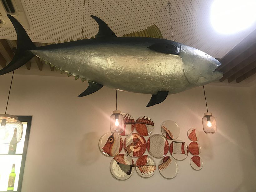 Mural de 13 platos que forman una Hurta