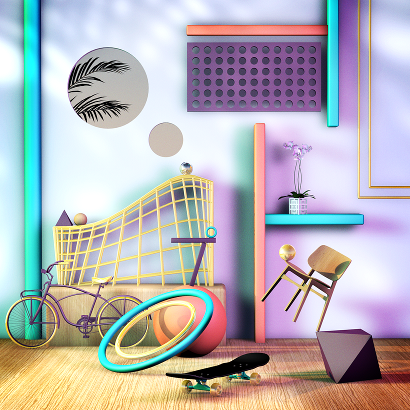Abstract Balance Room