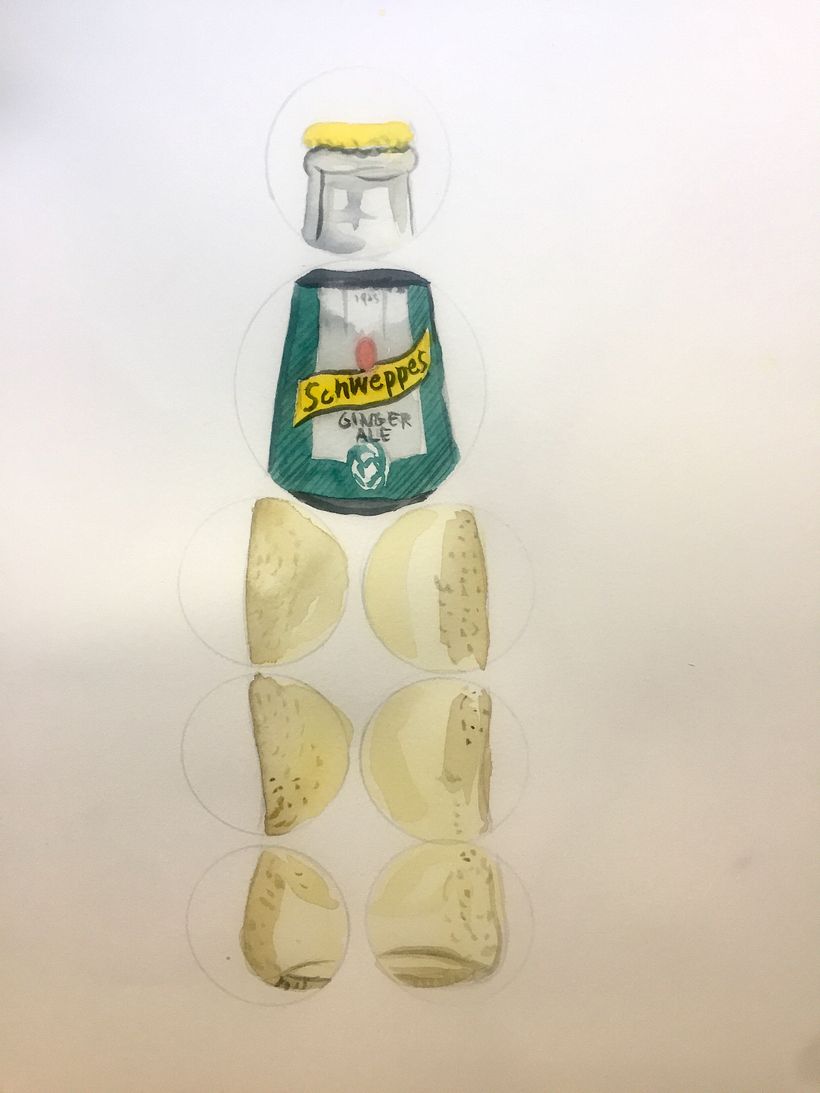 Schweppes- mural botella 1
