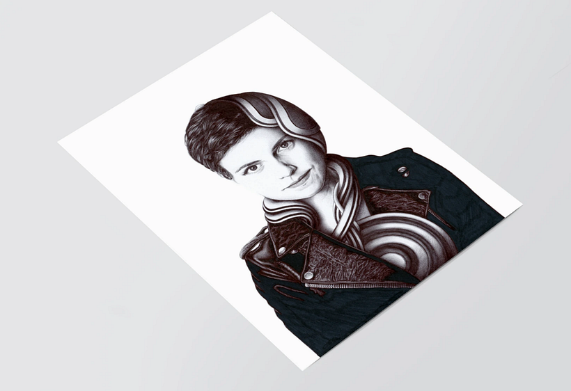Mi Proyecto del curso: Retrato realista con bolígrafo 14