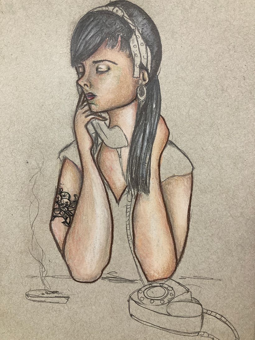 Mi Proyecto del curso: Ilustración con pastel y lápices de colores 1