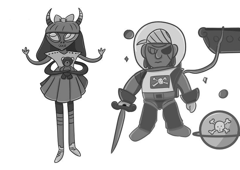 Personajes del espacio  1