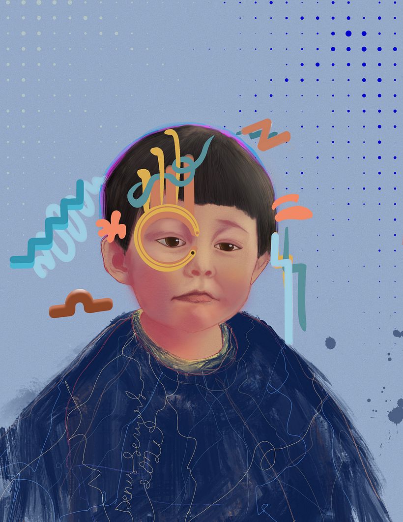 My project in Creative Portrait Illustration with Procreate course 3