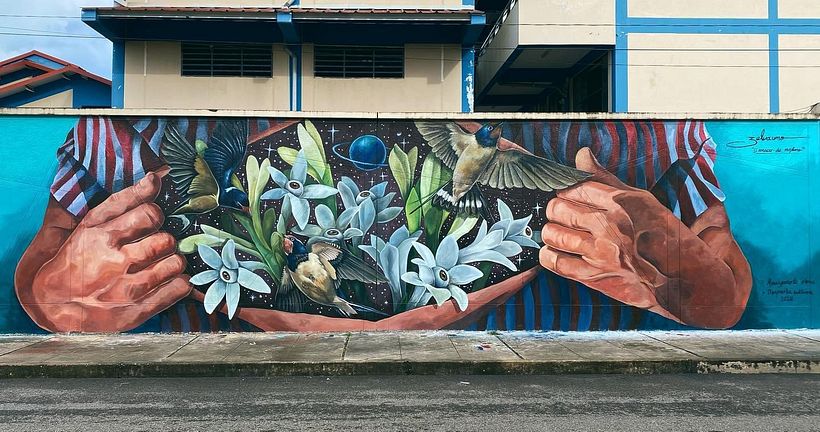 “El renacer de Neptuno” mural trabajado en la ciudad de Yurimaguas, Loreto ~ Perú, 