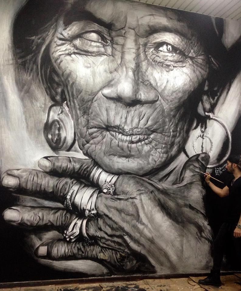 Mural hecho en Plata Madre, Buenos Aires Argentina. Realizado con latex