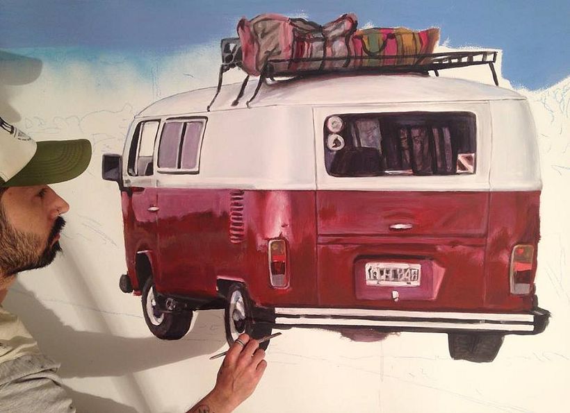 Mural hecho en Fundacion Si, Buenos Aires Argentina. Realizado con latex