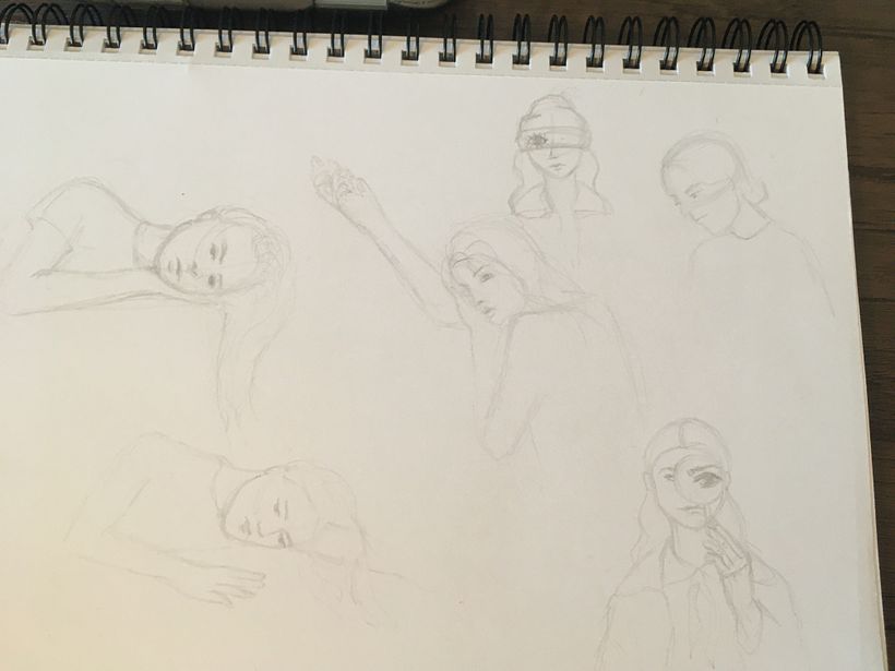 Sketching out my portrait ideas