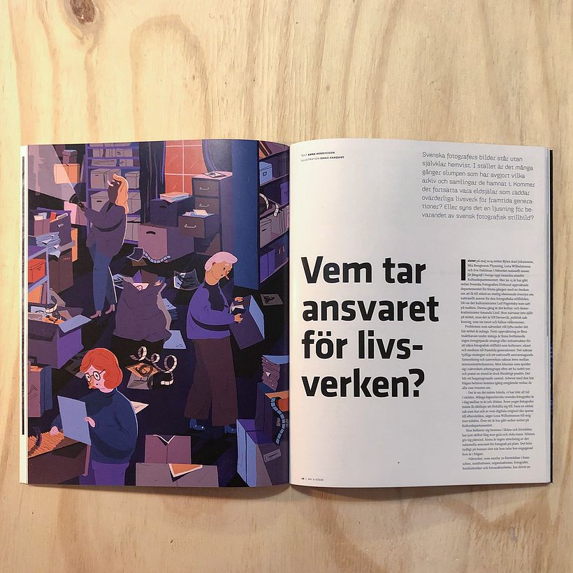 Editorial illustration: Fotografisk Tidskrift 1
